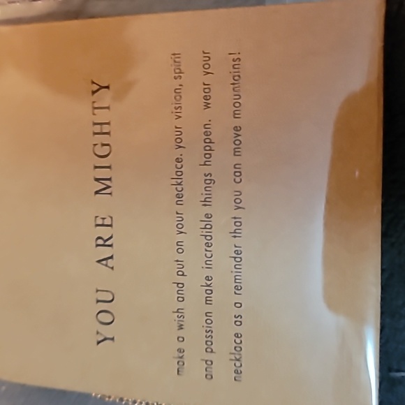 You Are Mighty Gold Necklace - Picture 3 of 4
